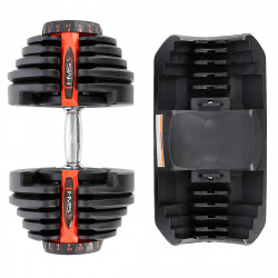 Adjustable Dumbbell Set (2 pcs) Sr80 + HMS Pro Str10 Stand