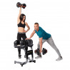 Adjustable Dumbbell Set (2 pcs) Sr80 + HMS Pro Str10 Stand