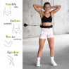 Hhw12 Plus Size Hula Hop Black Z Wypustkami I Obciążnikiem Hms