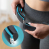 Zestaw Hula Hop Magnetyczny Black/Turquoise Hhm17 Z Licznikiem Hms + Pas Wyszczuplający Br163 Red