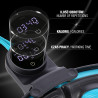Zestaw Hula Hop Magnetyczny Black/Turquoise Hhm17 Z Licznikiem Hms + Pas Wyszczuplający Br163 Red