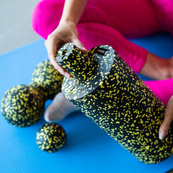 Fsbm04 Black-Yellow Set Zestaw Do Masażu Wałki/Piłki(4 Szt) Hms