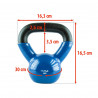 Knv04 Blue Kettlebell Iron Covered with Vinyl Hms