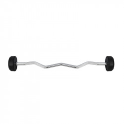 Bar/Dumbbell Fixed Bent Rubberized 25 Kg HMS Gsl-25