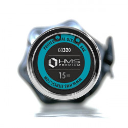 Go320 + Zg1000 Black Gryf Olimpijski 14,8Kg 1830Mm Hms Z Zaciskami Lock Jaw Black