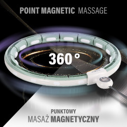 Zestaw Hula Hop Magnetyczny Green Hhm15 Z Licznikiem Hms + Pas Wyszczuplający Br163 Red