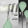 Zestaw Hula Hop Magnetyczny Green Hhm15 Z Licznikiem Hms + Pas Wyszczuplający Br163 Red