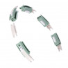 Zestaw Hula Hop Magnetyczny Green Hhm15 Z Licznikiem Hms + Pas Wyszczuplający Br163 Red