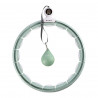 Zestaw Hula Hop Magnetyczny Green Hhm15 Z Licznikiem Hms + Pas Wyszczuplający Br163 Red