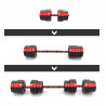(2 Parts) Dumbbells-Barbell Made Of Composite Material 40 Kg HMS Sgc40