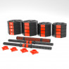 (2 Parts) Dumbbells-Barbell Made Of Composite Material 40 Kg HMS Sgc40