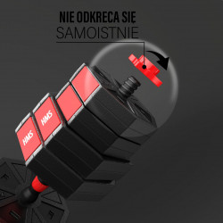 (2 Parts) Dumbbells-Barbell Made Of Composite Material 40 Kg HMS Sgc40