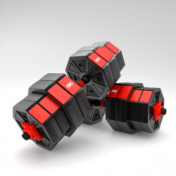 (2 Parts) Dumbbells-Barbell Made Of Composite Material 40 Kg HMS Sgc40