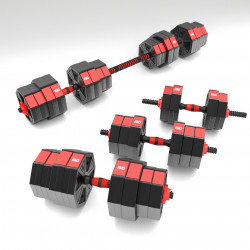 (2 Parts) Dumbbells-Barbell Made Of Composite Material 40 Kg HMS Sgc40