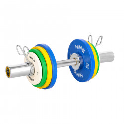 Olympic Short Barbell 5Kg 50Cm HMS Gop050 (+Clamps)
