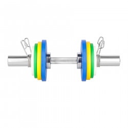 Olympic Short Barbell 5Kg 50Cm HMS Gop050 (+Clamps)