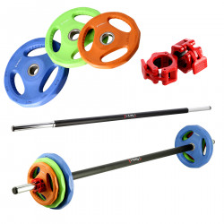 Zestaw Training Pump Sbp22 Sztanga 10 X 20 Kg (200 Kg) + Stojak Str40 Hms