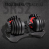 Set of adjustable dumbbells (2 pieces) HMS Sr52 + HMS Pro Str10 support