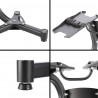 Set of adjustable dumbbells (2 pieces) HMS Sr52 + HMS Pro Str10 support