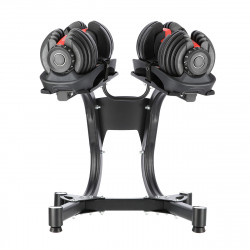 Set of adjustable dumbbells (2 pieces) HMS Sr52 + HMS Pro Str10 support