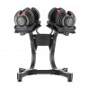 Set of adjustable dumbbells (2 pieces) HMS Sr52 + HMS Pro Str10 support