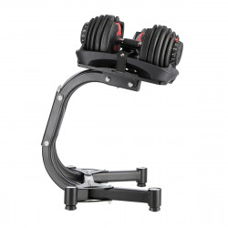 Set of adjustable dumbbells (2 pieces) HMS Sr52 + HMS Pro Str10 support