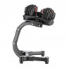 Set of adjustable dumbbells (2 pieces) HMS Sr52 + HMS Pro Str10 support