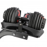 Set of adjustable dumbbells (2 pieces) HMS Sr52 + HMS Pro Str10 support