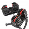 Set of adjustable dumbbells (2 pieces) HMS Sr52 + HMS Pro Str10 support