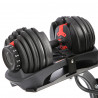 Set of adjustable dumbbells (2 pieces) HMS Sr52 + HMS Pro Str10 support