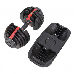 Set of adjustable dumbbells (2 pieces) HMS Sr52 + HMS Pro Str10 support