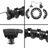 Zestaw Hula Hop Hhw01 Black Z Wypustkami I Obciążnikiem Hms + Pas Br163 Red
