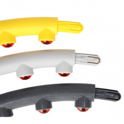 Hhp005 Grey-Yellow Hula Hop Masujący Z Magnesami 85Cm Hms