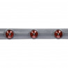 Hhp005 Grey-Yellow Hula Hop Masujący Z Magnesami 85Cm Hms