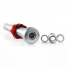 Olympic Straight Barbell 8.3Kg 1200Mm HMS Premium Go160 + Zg1000 Red
