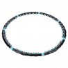 Hhp006 Black-Blue Hula Hop Masujący Z Magnesami 98Cm Hms