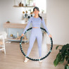 Hhp006 Black-Blue Hula Hop Masujący Z Magnesami 98Cm Hms