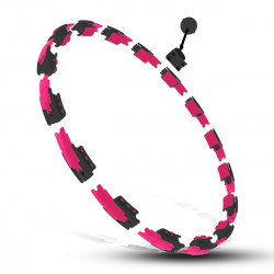 Zestaw Hula Hop Magnetyczny Black/Pink Hhm16 Z Licznikiem Hms + Pas Wyszczuplający Br163 Black