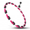 Zestaw Hula Hop Magnetyczny Black/Pink Hhm16 Z Licznikiem Hms + Pas Wyszczuplający Br163 Black