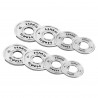 Tos Zestaw Talerzy Olimpijskich Stalowych Kalibrowanych 2 X 0.25 - 1.25 Kg (6 Kg) Hms