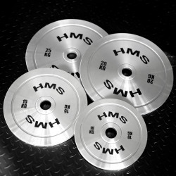 Tos Zestaw Talerzy Olimpijskich Stalowych Kalibrowanych 2 X 10 - 25 Kg (140 Kg) Hms
