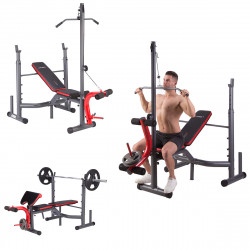Bench with Barbell Stands and Pulley (2 Parts) HMS Ls7206