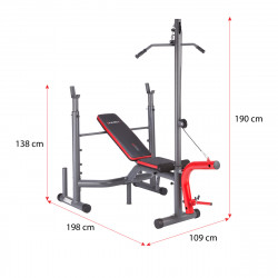 Bench with Barbell Stands and Pulley (2 Parts) HMS Ls7206
