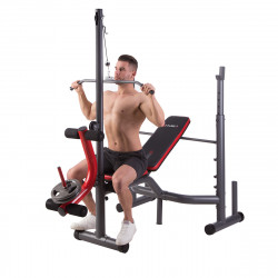 Bench with Barbell Stands and Pulley (2 Parts) HMS Ls7206