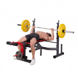 Bench with Barbell Stands and Pulley (2 Parts) HMS Ls7206