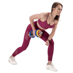Skc20 Sztangielki-Sztanga W Walizce Kolorowe  2X10Kg Hms