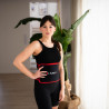 Zestaw Hula Hop Hhw02 Black Z Wypustkami I Obciążnikiem Hms + Pas Br163 Red