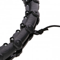 Zestaw Hula Hop Hhw02 Black Z Wypustkami I Obciążnikiem Hms + Pas Br163 Red