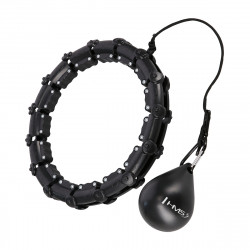 Zestaw Hula Hop Hhw02 Black Z Wypustkami I Obciążnikiem Hms + Pas Br163 Red