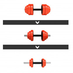 Sggx30 Sztangielki Gumowane 30Kg Hms